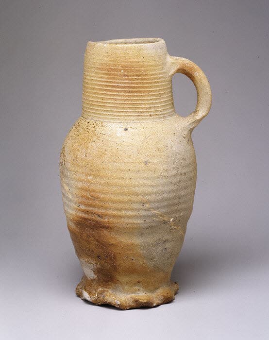 A stoneware jug the Metropolitan Museum of Art calls German, late 1300s or early 1400s.