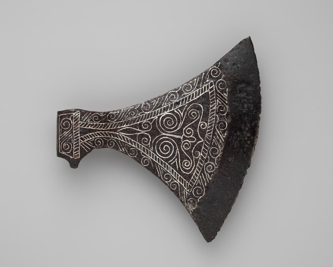 A steel ax head the Metropolitan Museum of Art describes as Scandinavian.