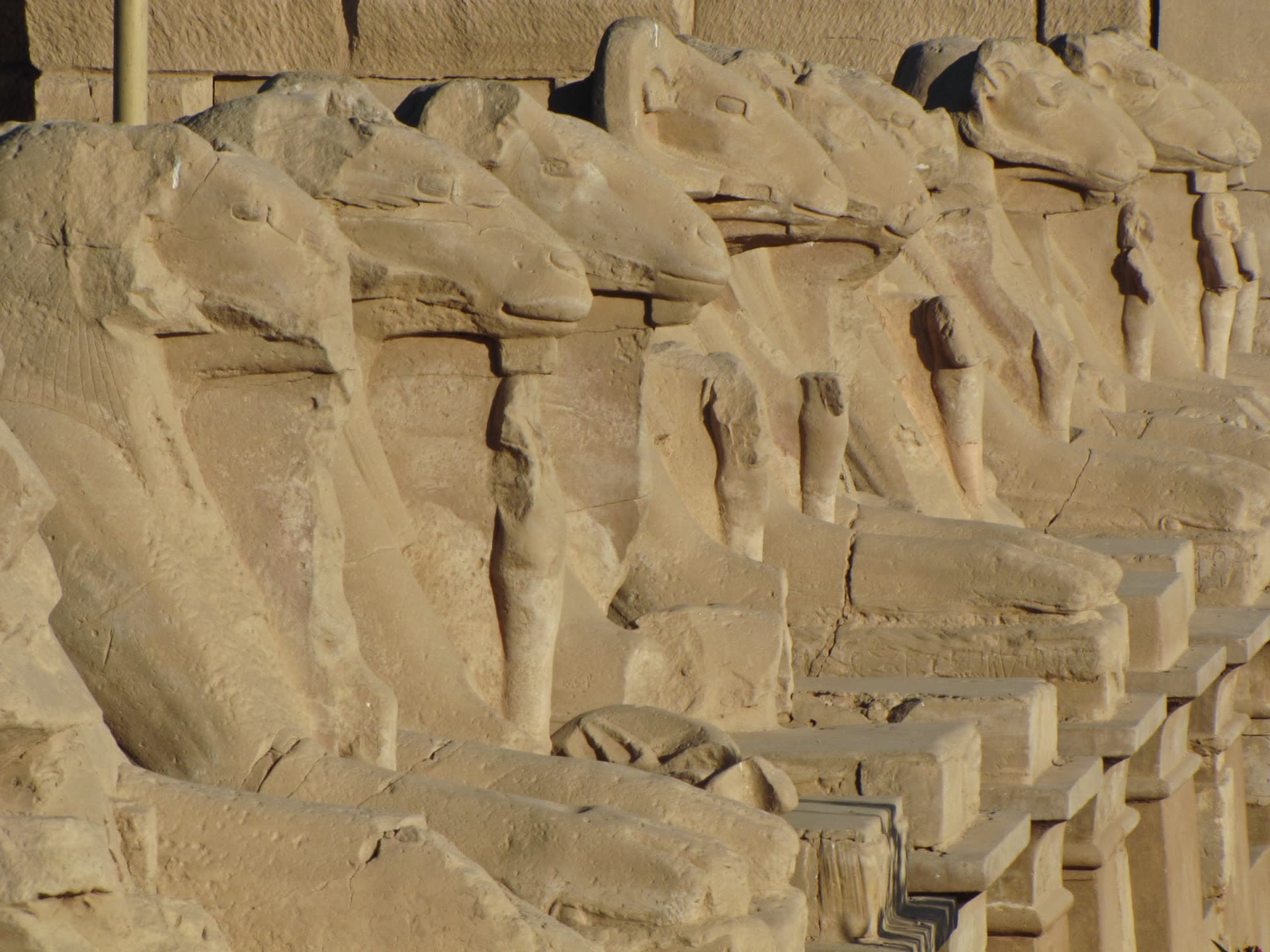 Columns and courts of the temple complex at Karnak.