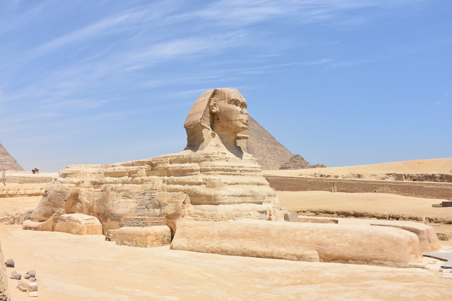 The Great Sphinx at Giza, photographed in May 2015.